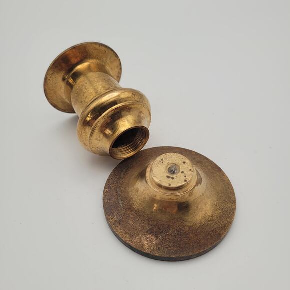 Brass Candlestick 2.5" Tall Removable Base - Picture 6 of 9